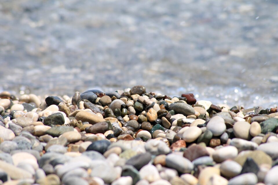 Nature beach stone