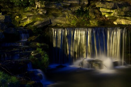 Nature river night photo