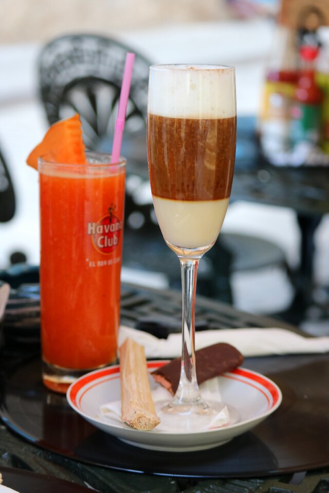 Glass dessert milk