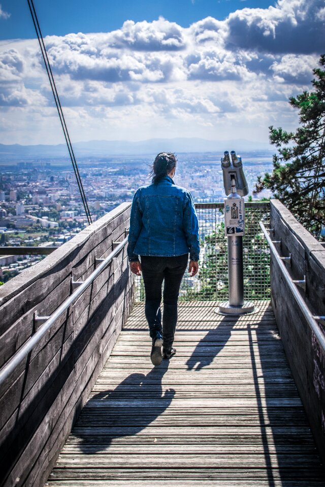 View blue landscape