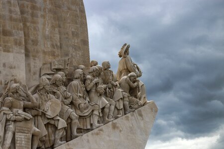Lisbon statue monument photo