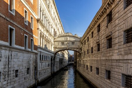 Venice bridge sighs photo