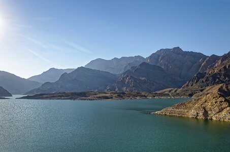 Landscape lake water