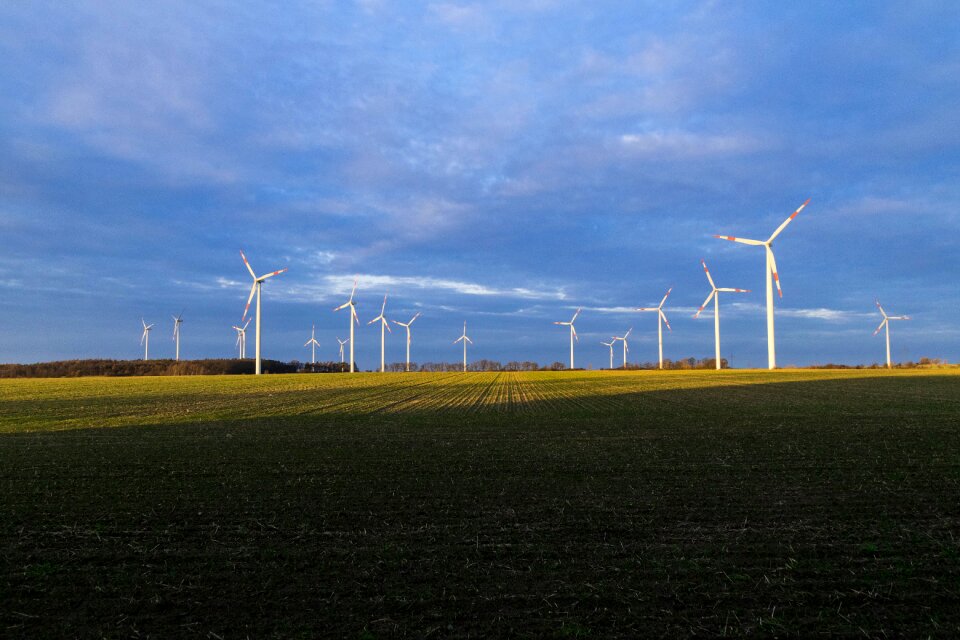 Pinwheel landscape windräder