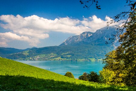 Hell mountains bergsee austria