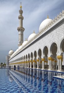 Sheikh zayed grand mosque minaret architecture photo