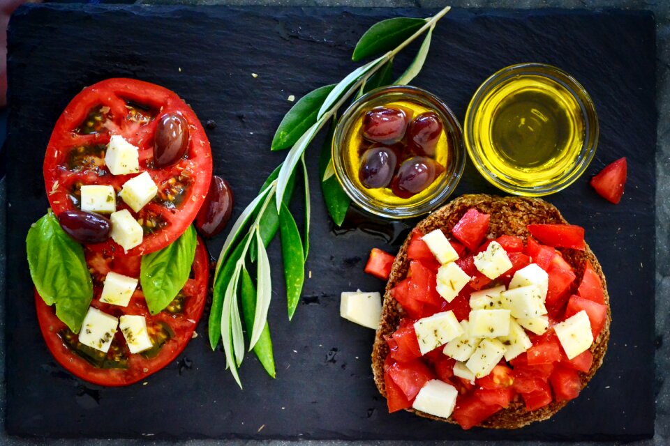 Olive oil branch leaves