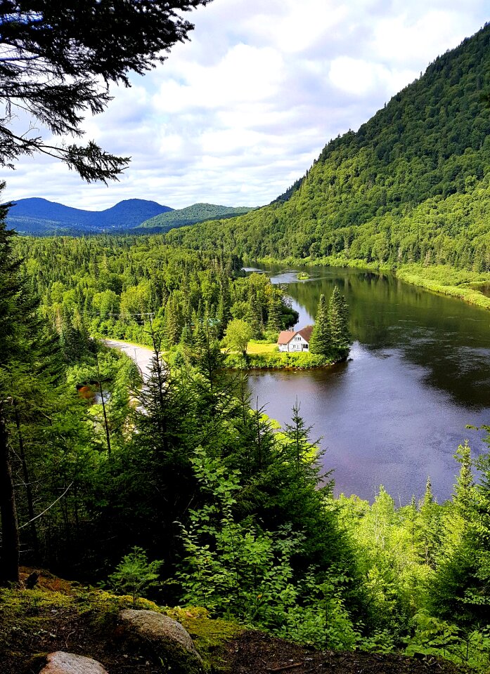 Hiking panoramic landscape