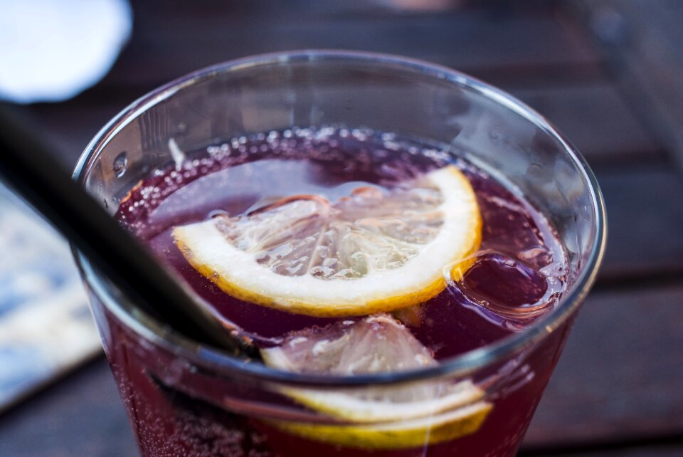 Straw water juice