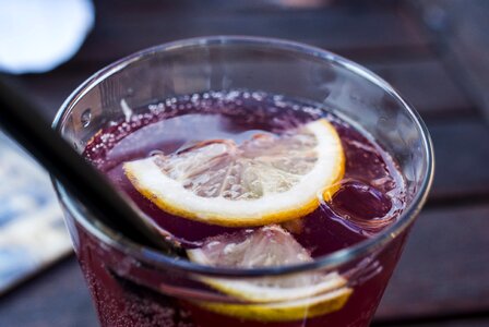Straw water juice