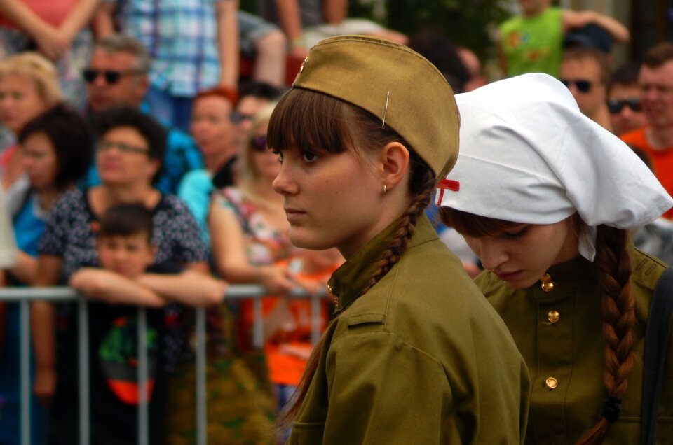 Military uniform soldiers girl