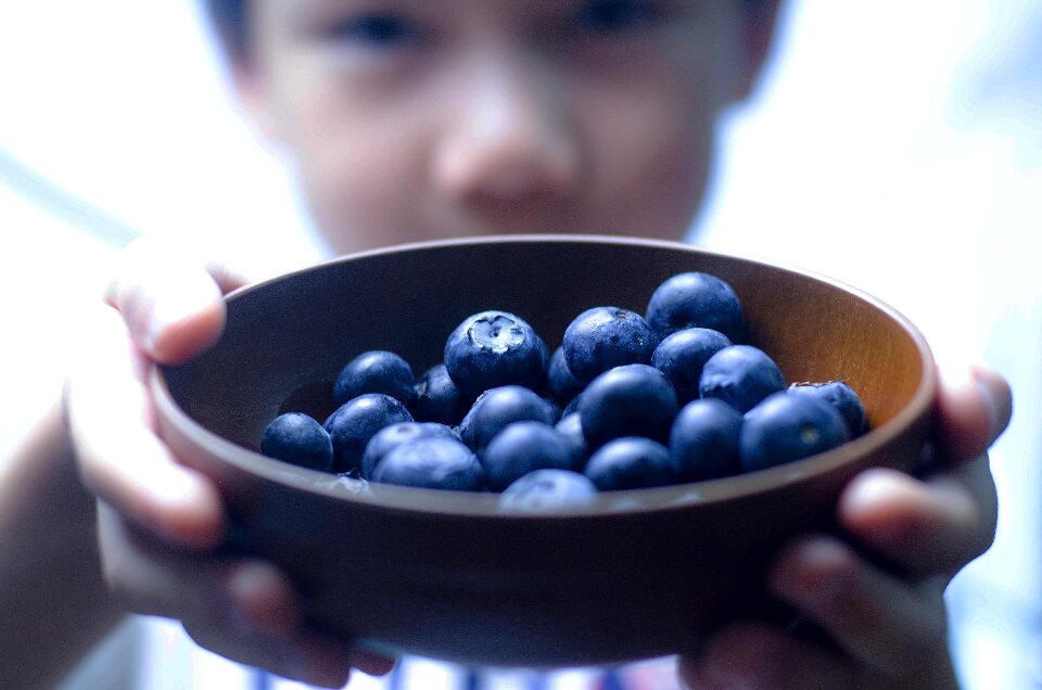 Blue fruit healthy