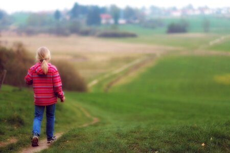 View alone person