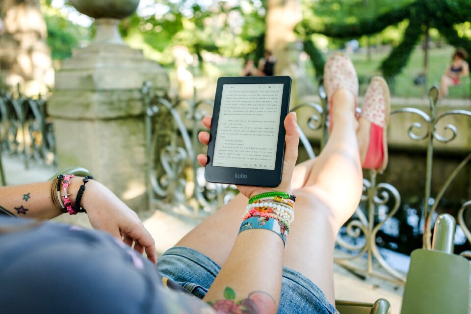 Book garden relaxation photo