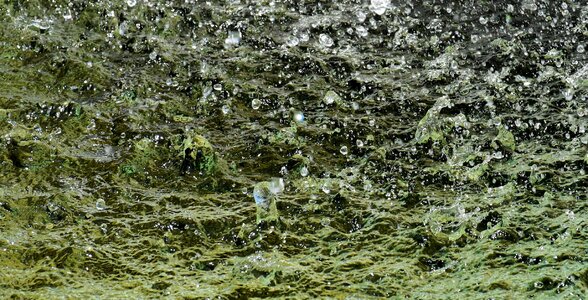 Drop of water inject wet