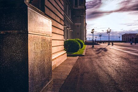 Spain architecture sunset