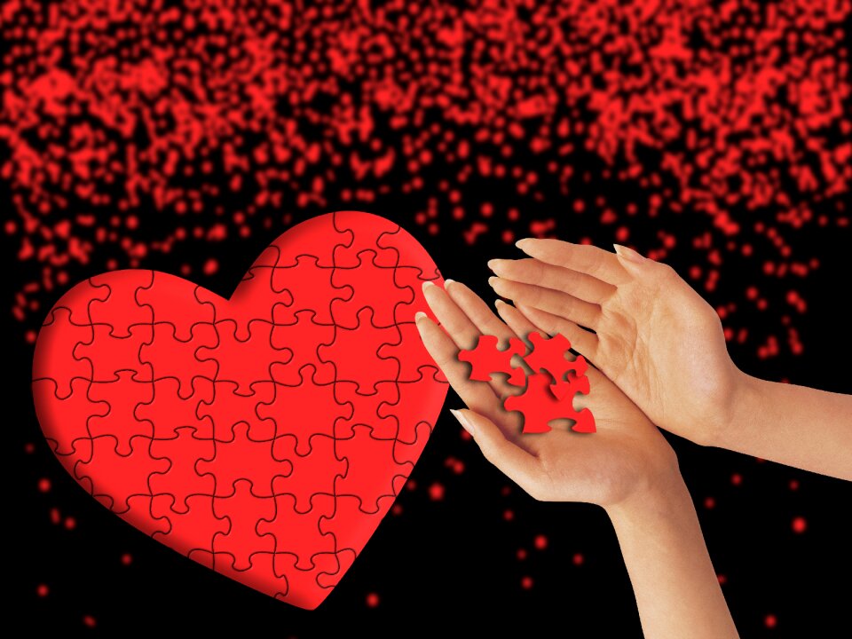 Affection feeling hands
