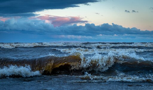 Evening wind water photo