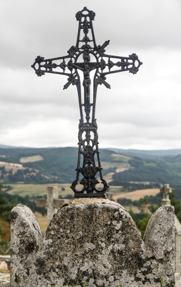 Catholic cemetery cross