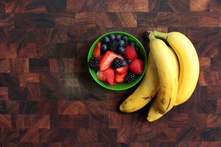 Food berries bananas
