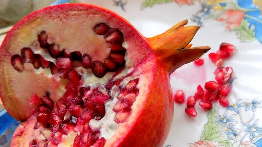 Pomegranate fruit food