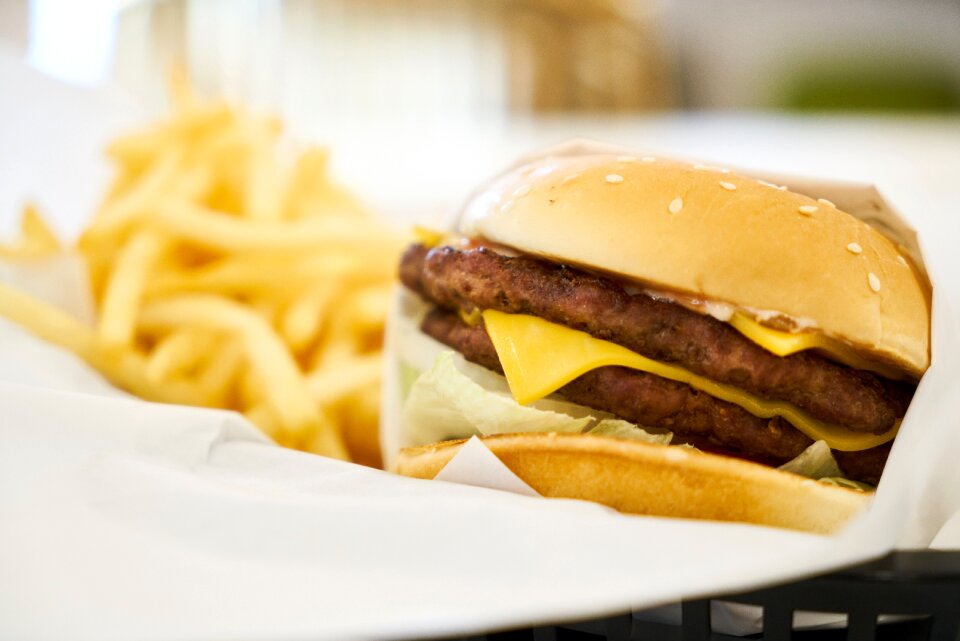 Cheeseburger meat barbecue photo