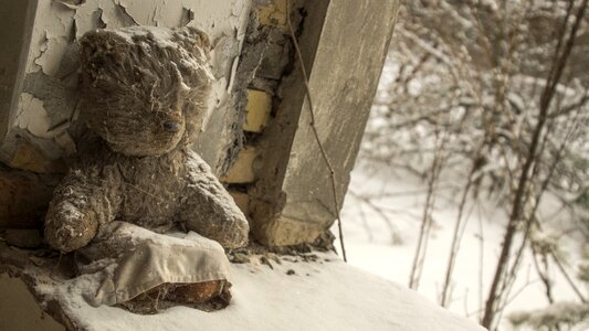 Sitting fur toy photo