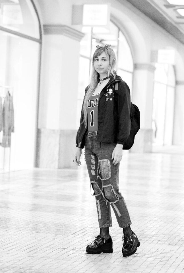Grown up model shopping center