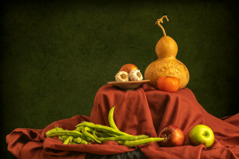 Garlic vegetable colorful