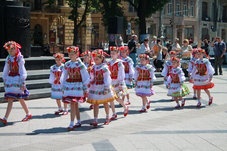 Folk costume ukraine lviv photo