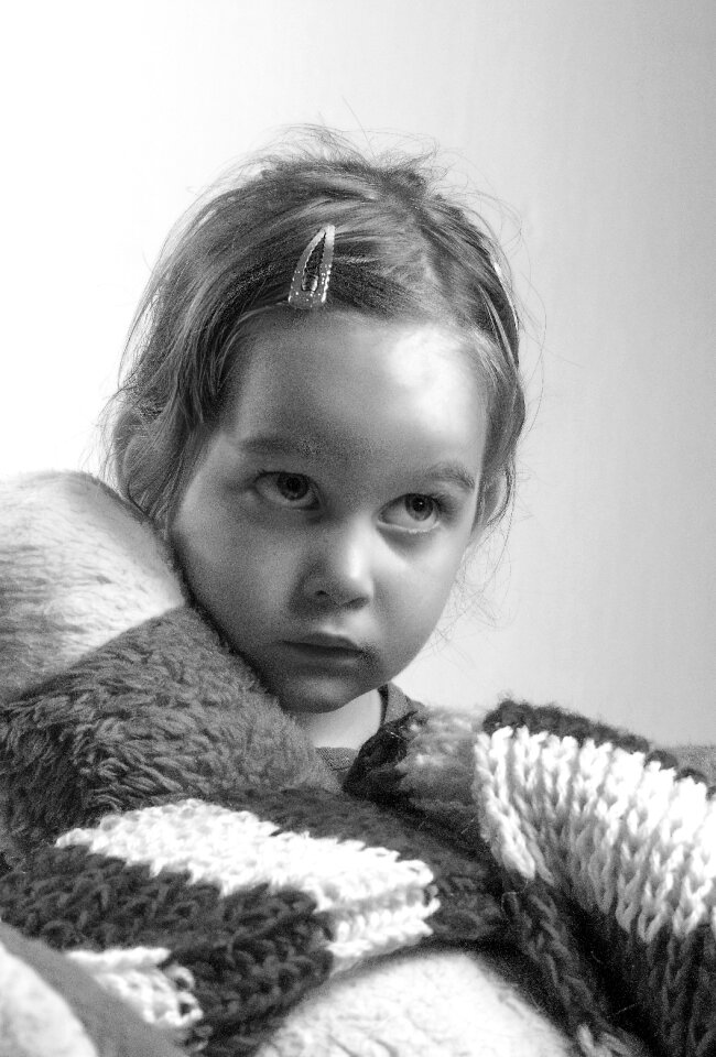 Small child cute woes
