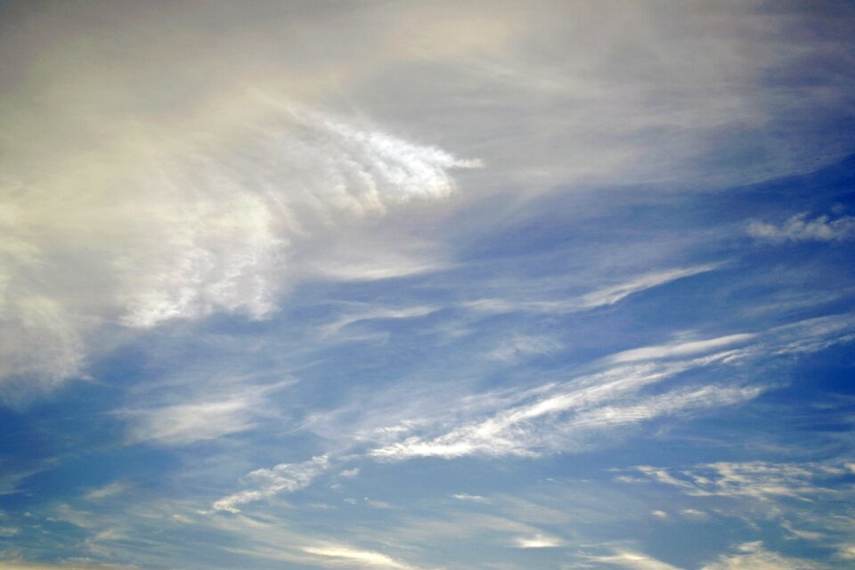 Spring blue cloud
