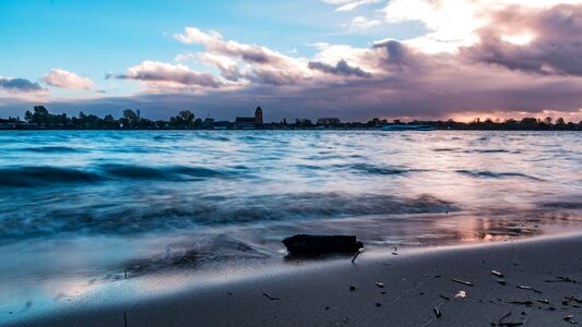 Hamburg beach river photo