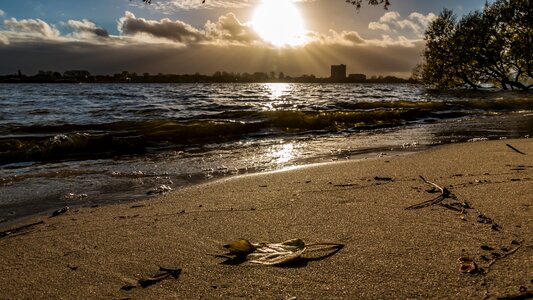 Hamburg beach river photo