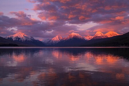 Nature lake mcdonald glacier national park photo