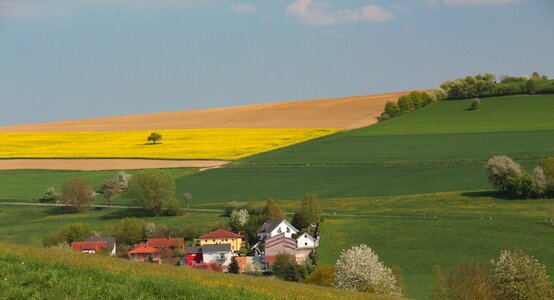 Landscape sky village