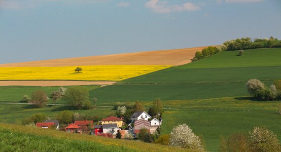 Landscape sky village photo