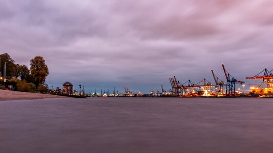 Hamburg beach river photo