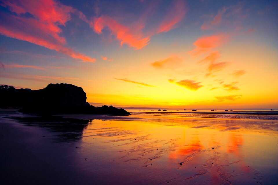 Beach reflections first light