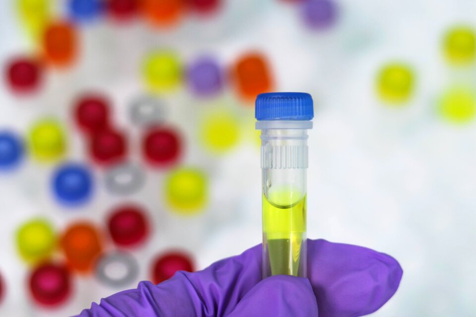 Background pcr tube tube