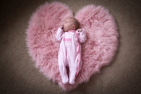 Love newborn pink photo
