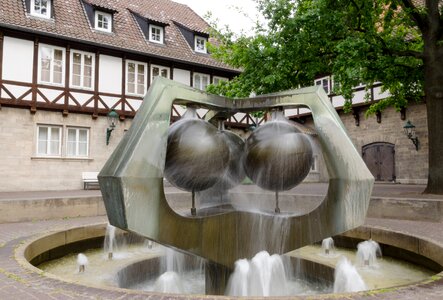 Fountain water ballhof fountain photo