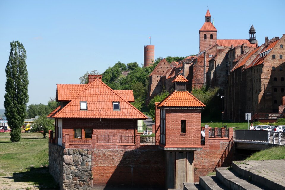 Town old city towers