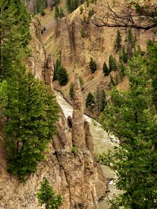 Wild river rock formations