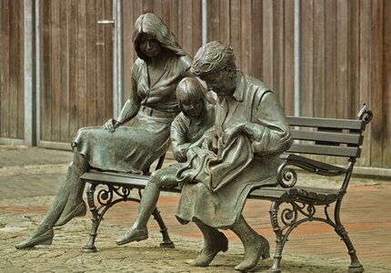 Northern germany group of people artwork
