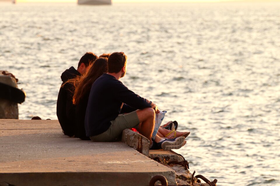 Vacations sea sunset