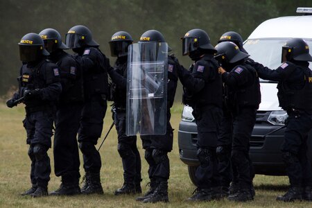 The riot squad the intervention of the action