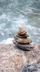 Rock sea wet photo