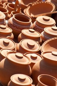 Clay vase decorative