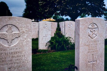 Headstone military memory photo